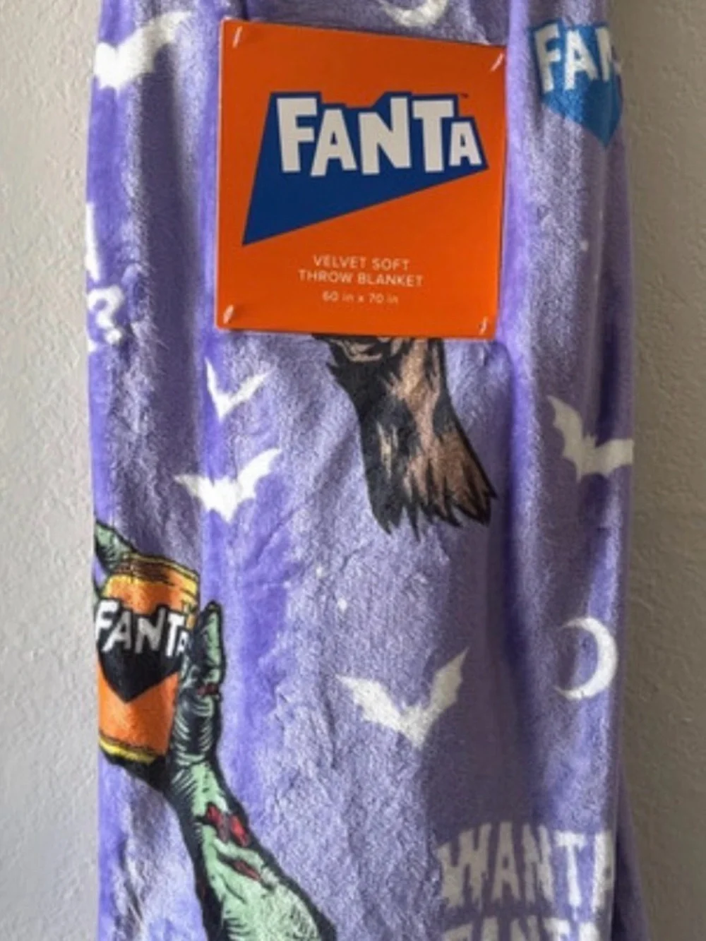 Kids Purple Plush Pajama Blanket - Velvet Soft